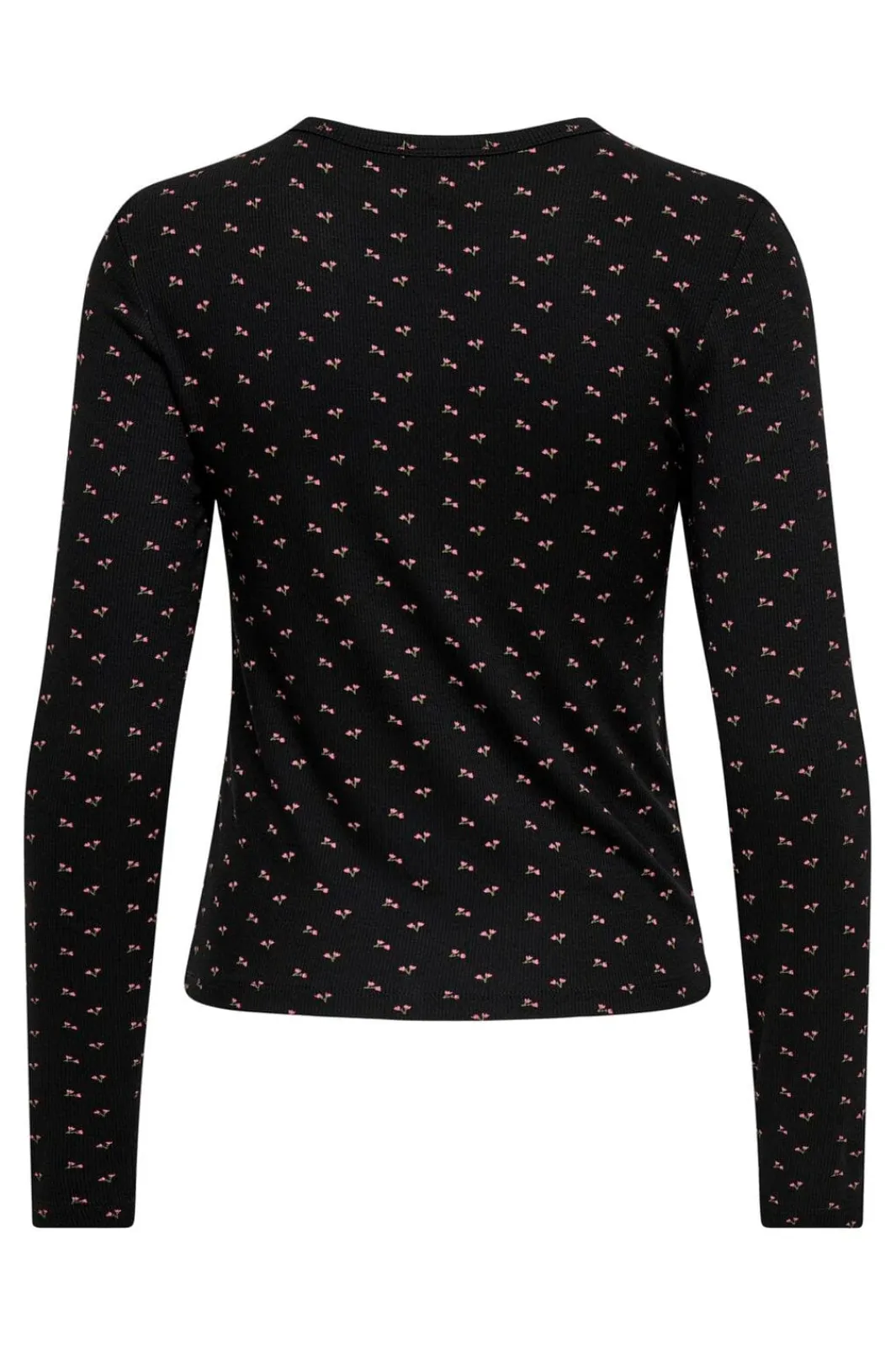 New Only Onlnora L/S Cardigan 4977937 Black Little Flower Wild Orchid