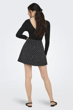 Hot Only Onlnova Life Elite Jean Skort 4871168 Black 709 Lovely Bow