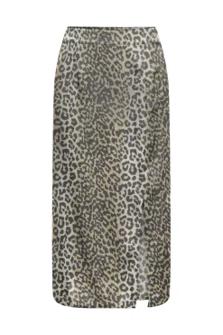 Discount Only Onlnova Life Elite Lamar Slit Skirt 4746301 Timber Wolf 631 Wildlife