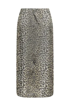 Discount Only Onlnova Life Elite Lamar Slit Skirt 4746301 Timber Wolf 631 Wildlife