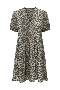 Best Only Onlnova Life Elite S/S Thea Dress 4746339 Timber Wolf 631 Wildlife