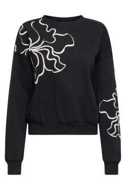 Only Onlodessa L/S O-Neck Box Ub Swt 4806648 Black W. Blury Flower