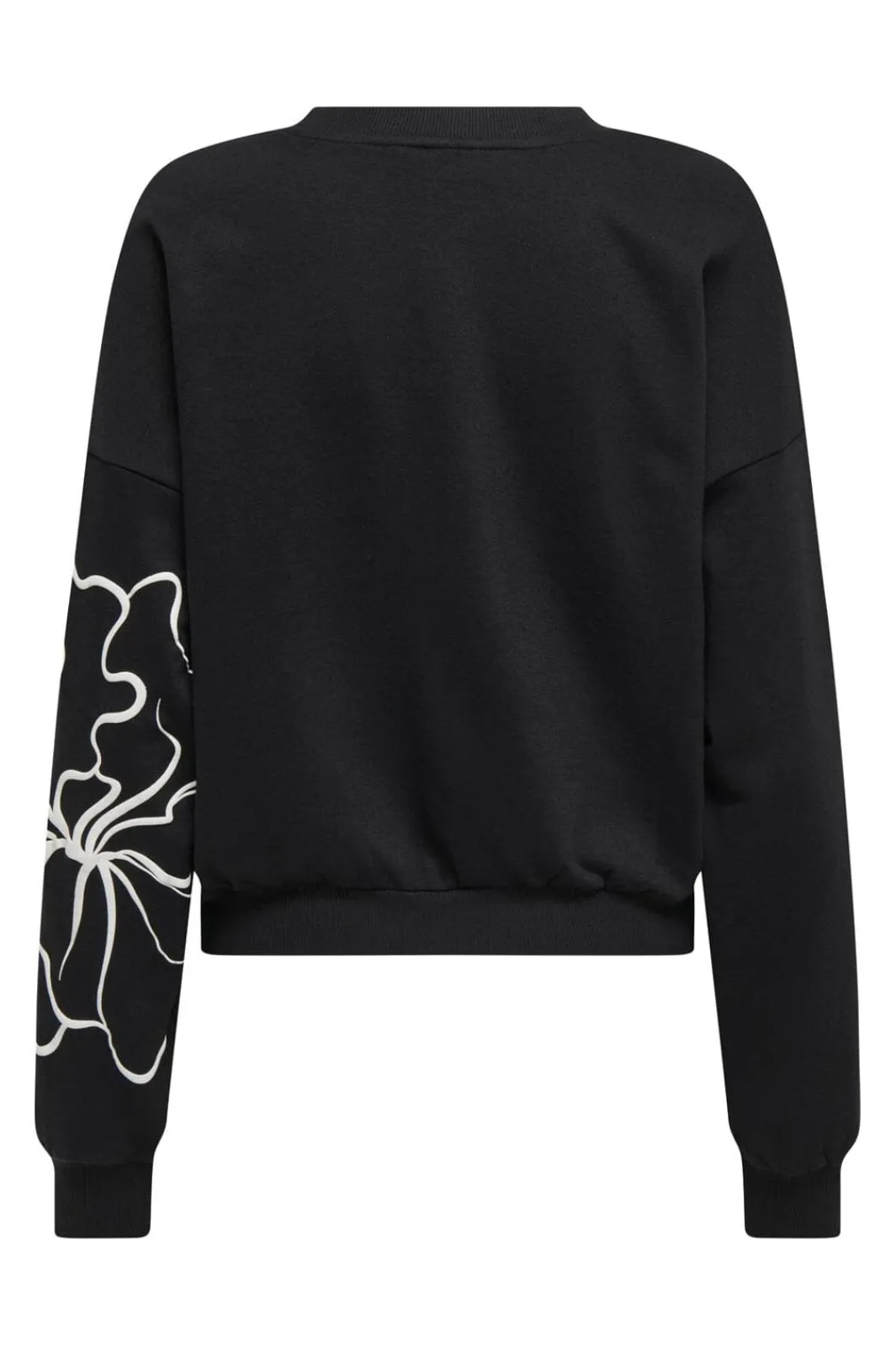 Only Onlodessa L/S O-Neck Box Ub Swt 4806648 Black W. Blury Flower