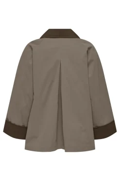 Online Only Onlorchid Mix Cordoroy Parka Coat 4902178 Walnut Chocolate Brown