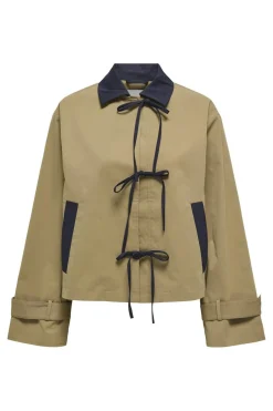 New Only Onlorchid Short Bow Coat 4741481 Ermine Night Sky
