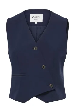 Sale Only Onlorleen Life S/L Asym Waistcoat Tlr 4945546 Night Sky