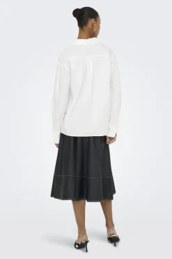 Hot Only Onlpanama Ls Sequines Mix Shirt 4841579 Bright White