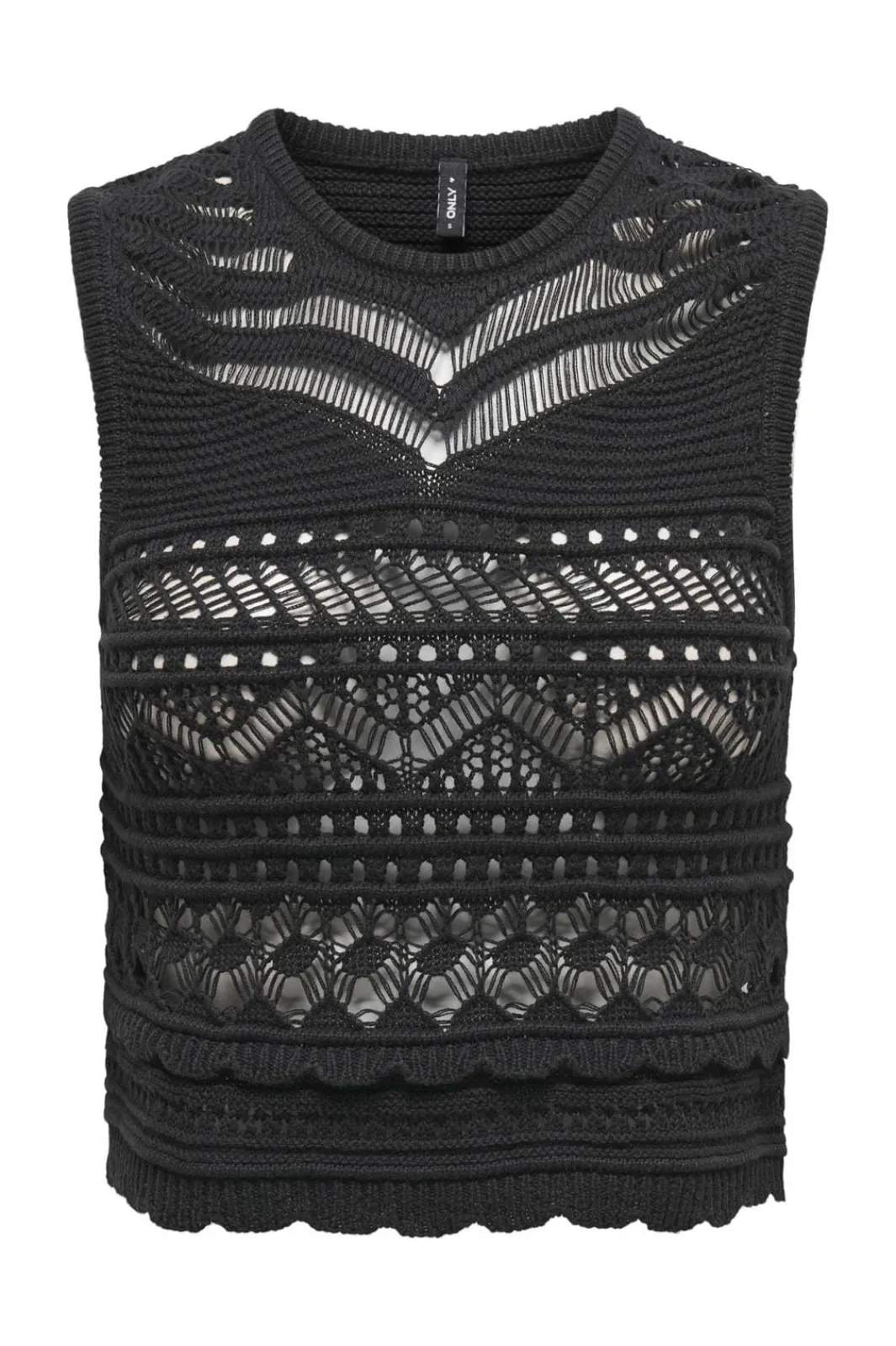 Outlet Only Onlpaula Sl O-Neck Top Knt 4710550 Black