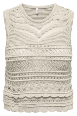 Best Only Onlpaula Sl O-Neck Top Knt 4795365 Birch