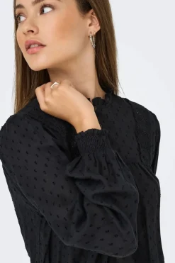 Clearance Only Onlpelia Life Ls Dobby Top 4861794 Black