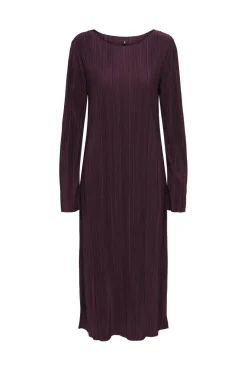 New Only Onlpery L/S Long Dress Boat Neck 4951015 Winetasting
