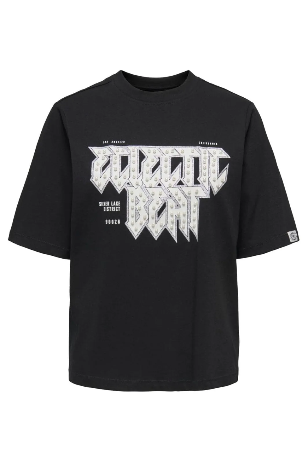 Discount Only Onlpuri Life S/S Top Box Pri 4955266 Black Electric + Label Puri Thunder