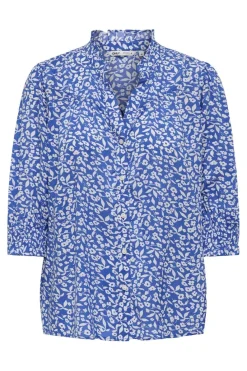 Only Onlraya 3/4 Shirt 4824028 Nebulas Blue Hanna Flower
