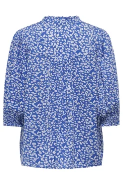 Only Onlraya 3/4 Shirt 4824028 Nebulas Blue Hanna Flower
