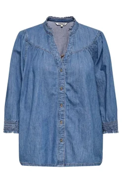 Outlet Only Onlraya 3/4 Shirt Akm 4850545 Medium Blue Denim