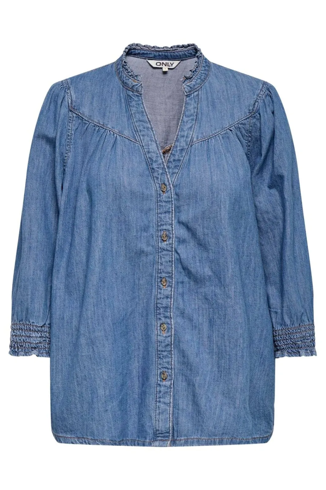 Outlet Only Onlraya 3/4 Shirt Akm 4850545 Medium Blue Denim