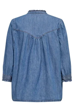 Outlet Only Onlraya 3/4 Shirt Akm 4850545 Medium Blue Denim