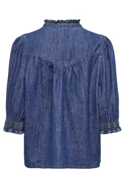 Sale Only Onlraya 3/4 Shirt Akm 4888019 Dark Blue Denim
