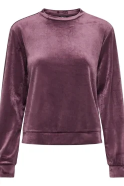 New Only Onlrebel L/S Roundneck Swt 4870308 Winetasting