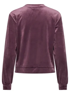 New Only Onlrebel L/S Roundneck Swt 4870308 Winetasting