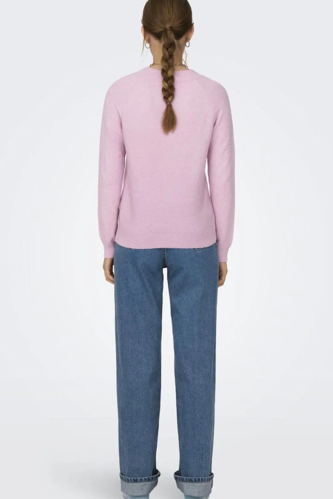 New Only Onlrica Life L/S Pullover Knt 4043939 Pastel Lavender W. Melange