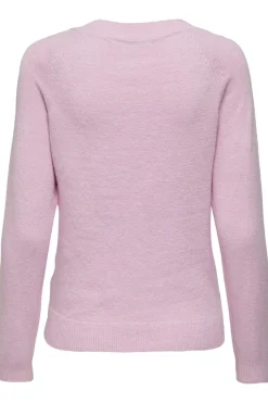 New Only Onlrica Life L/S Pullover Knt 4043939 Pastel Lavender W. Melange