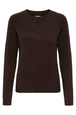 Clearance Only Onlrica L/S Pullover Knt 4824236 Chocolate Torte W. Melange