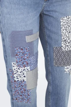 Outlet Only Onlrobyn Str Reg Lank Patch Slit 4806377 Medium Blue Denim