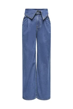 Sale Only Onlrosella Fold Belt Wide Mae 4926825 Medium Blue Denim