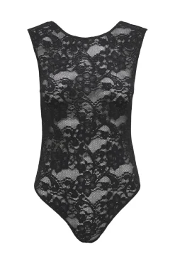 Hot Only Onlsafina Glitter Lace Body Acc 4863376 Black