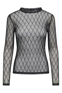 Only Onlsalina L/S Lace Top 4805080 Black