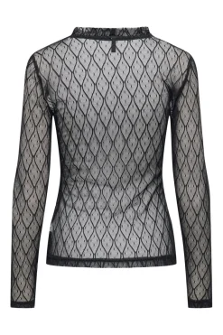 Only Onlsalina L/S Lace Top 4805080 Black