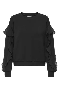 Hot Only Onlscarlet L/S Flounce Swt 4957253 Black