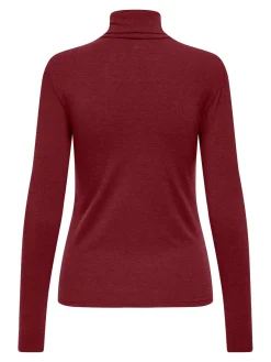 Only Onlsia L/S Roll Neck Top Box 4891631 Black Coffee Melange