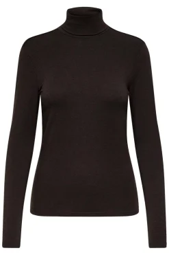 Clearance Only Onlsia L/S Roll Neck Top Box 4928790 Cabernet Melange