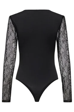 Outlet Only Onlsia V-Neck L/S Lace Body Acc 4863296 Black