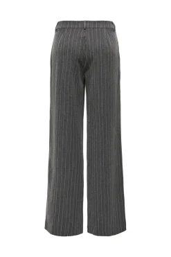 Best Only Onlsiga Life Hb Rhine Wide Pant Tlr 4857798 Dark Grey Melange Pinestripe W. Rhinestone