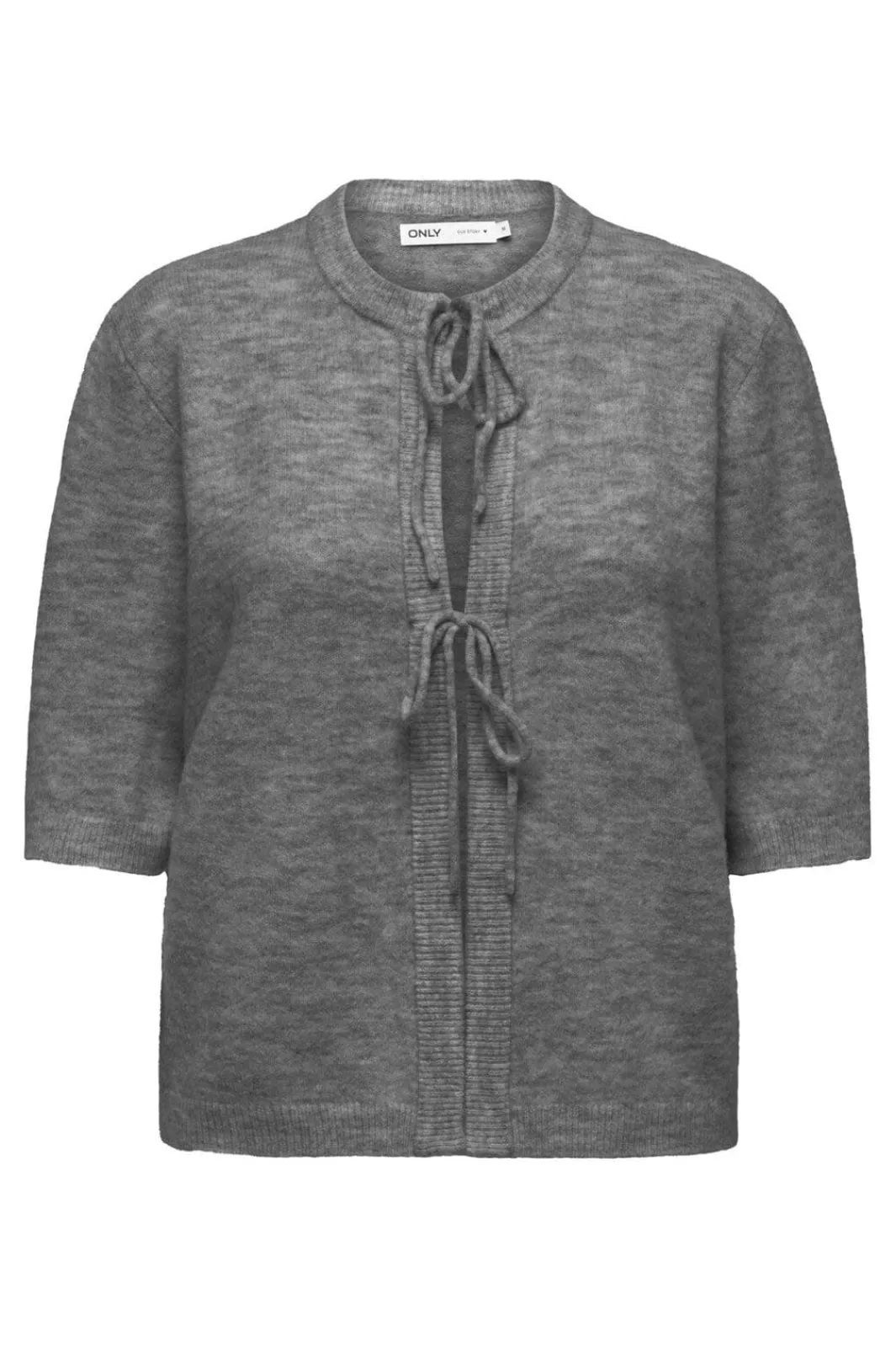 Best Only Onlsimoni 2/4 Bow Cardigan Knt 4961578 Medium Grey Melange