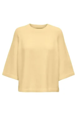 Clearance Only Onlsimoni 3/4 Pullover Knt 4988256 Mellow Yellow Melange