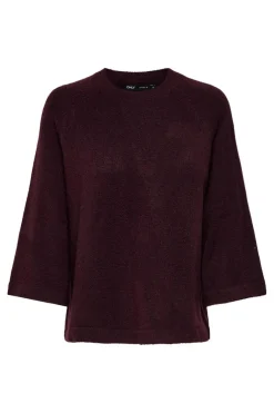 Hot Only Onlsimoni 3/4 Pullover Knt 4854434 Port Royale Melange