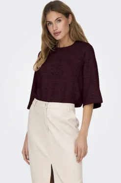 Hot Only Onlsimoni 3/4 Pullover Knt 4854434 Port Royale Melange