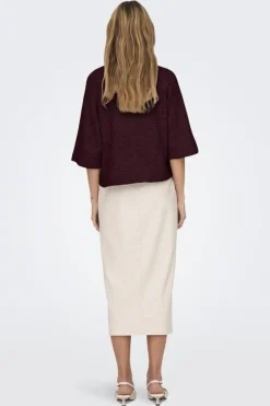 Hot Only Onlsimoni 3/4 Pullover Knt 4854434 Port Royale Melange