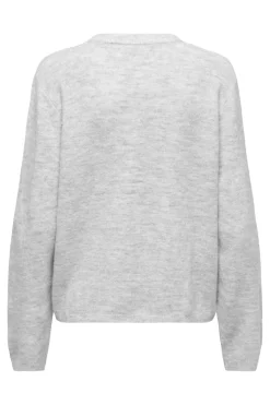 Outlet Only Onlsimoni L/S O-Neck Cardigan Knt 4959608 Light Grey Melange