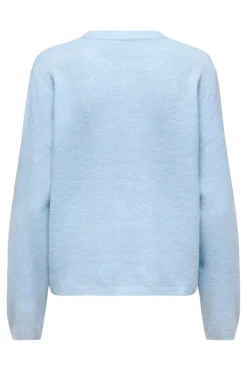 New Only Onlsimoni L/S O-Neck Cardigan Knt 4959606 Cashmere Blue Melange