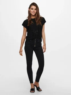 Only Onlsmilla S/S Top 3688707 Black
