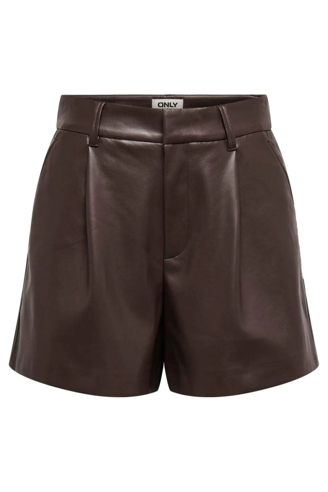 Outlet Only Onlsmooth Faux Lea Shorts 2 4877047 Seal Brown