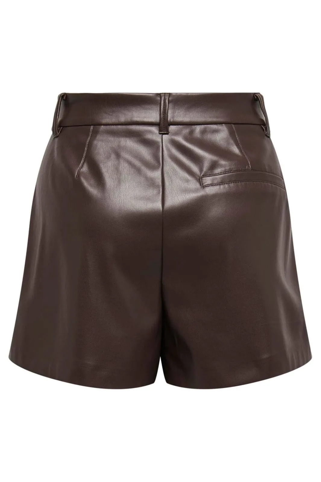 Outlet Only Onlsmooth Faux Lea Shorts 2 4877047 Seal Brown