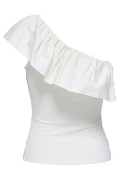 Only Onlsoffy One Shoulder Mix Top Box 4738733 Cloud Dancer