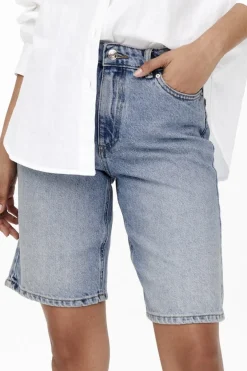 New Only Onlsonny hw wide dnm shorts Light Blue Denim