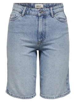 New Only Onlsonny hw wide dnm shorts Light Blue Denim